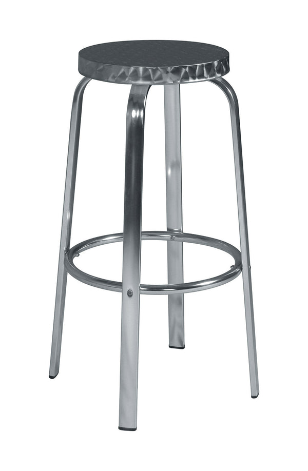 online Sgabello Bar 50x80x32 cm in Alluminio e Acciaio