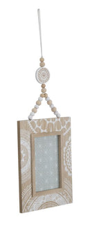 Cornice da Muro Cancun 15x1x41 cm MDF Marrone e Bianco