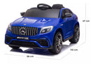 Macchina Elettrica per Bambini 12V con Licenza Mercedes GLC 63S Coupè Blu Metallizzato