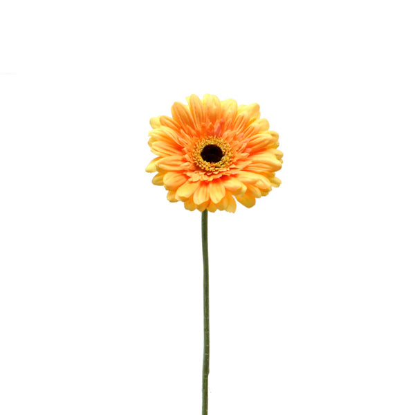 prezzo Set 12 Fiori Artificiali di Gerbera Altezza 63 cm Giallo