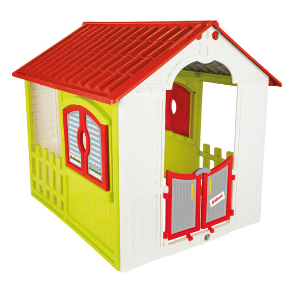 Casetta Gioco per Bambini 110x92x109 cm Cottage Pieghevole in Plastica sconto
