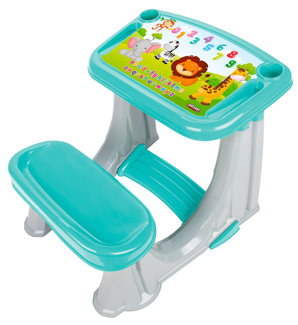 sconto Banchetto Studio Scuola per Bambini 62x78x50 cm Azzurro