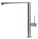 Rubinetto Cucina Miscelatore Monocomando Lavello Canna Piatta in Acciaio Inox River