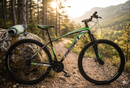 Bicicletta Mountain Bike per Ragazzi 27,5" MTB Derek 21V in Acciaio Nero e Verde Fluo