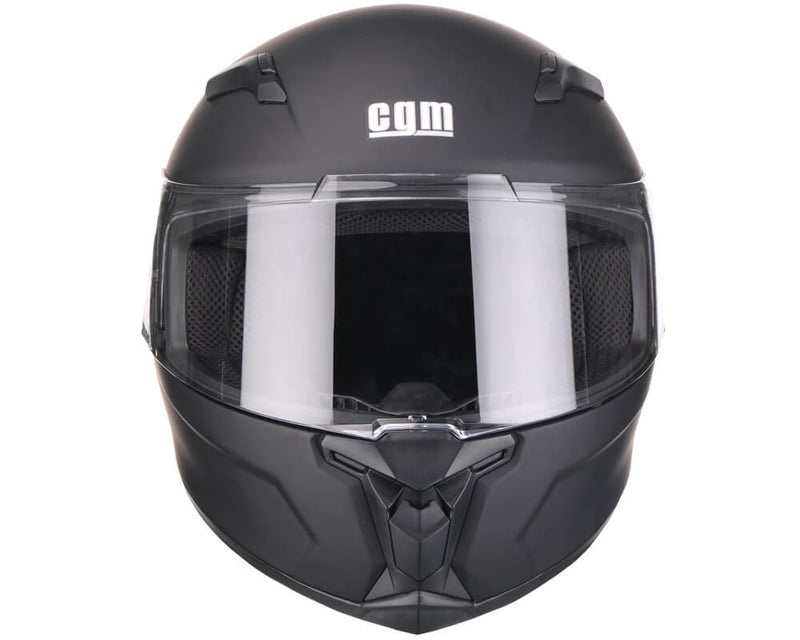 Casco Integrale per Scooter Visiera Lunga CGM Valencia 307A Nero Opaco Varie Misure