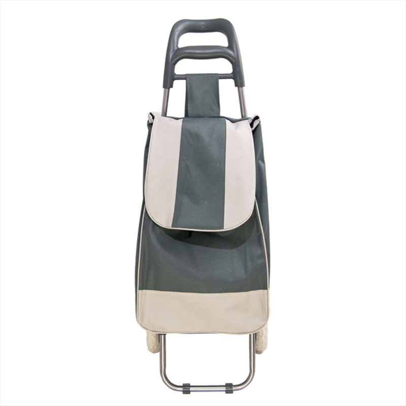 Carrello Trolley per la Spesa con Ruote in poliestere Grigio