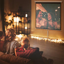 Telo Proiettore 85"" con Montaggio a Soffitto e Parete Rapporto 1:1 162,5x8x162 cm Bianco 