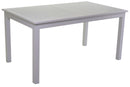 Tavolo da Giardino Rettangolare Allungabile in Alluminio Malibù Bianco