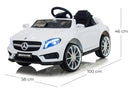 Macchina Elettrica per Bambini 6V con Licenza Mercedes AMG GLA 45 Bianca