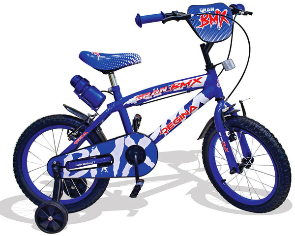 Bicicletta per Bambino 16" 2 Freni Kidfun Regina BMX Blu prezzo