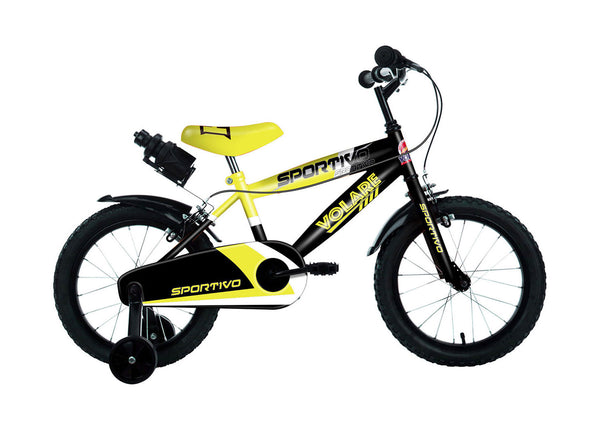 prezzo Bicicletta per Bambini 16" Stabilizzatori e Freni Caliper Giallo