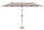 Ombrellone da Giardino 400x200x236 cm in Acciaio Brasil Tortora