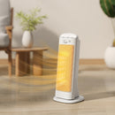 Stufa Elettrica Ceramica 2000W con 4 Modalità Riscaldamento Regolabile e Oscillazione Bianco      