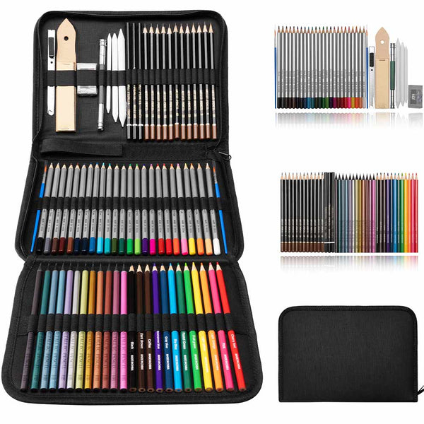Matita Colorate Metalliche, Matite colorate per adulti e bambini,Adatto ai principianti nella pittura, 24 Colori
