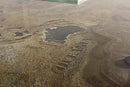 Scrivania Atlantide 130x65 in MDF effetto Cemento