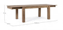 Tavolo Allungabile 160-260x100 cm Salford in Legno
