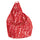 Poltrona a Sacco Pouf in Poliestere Big City Rosso Avalli
