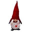 Gnomo tessuto rosso cm 28x18xh51