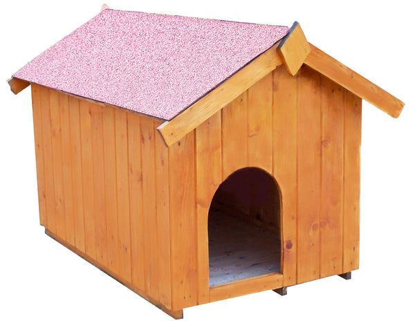 acquista Cuccia per Cani Taglia Piccola 70x110x75 cm in Legno Massello Naturale