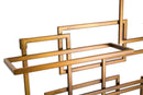 Porta Bottiglie Glam Verticale 50x10x79.5 cm in Ferro Oro