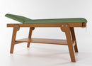 Lettino da Massaggio Visita Fisioterapia Fisso 2 Sezioni 190x70x75 cm 250Kg Verde