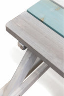 Set Birreria da Giardino Tavolo e 2 Panche in Legno Soriani Bianco