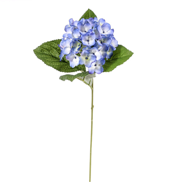 Set 8 Ortensia Artificiale con 4 Foglie Altezza 62 cm Blu prezzo