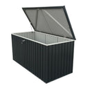 Baule Porta Attrezzi da Esterno 1450 Litri in Acciaio Zincato Antracite