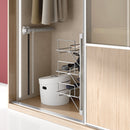 Porta Cinture Laterale Estraibile Keeper Opaco Tecnoplastica e Alluminio Emuca