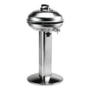 Barbecue a Gas con Cover Ompagrill Alueco 4780 Inox con Piastra in Alluminio Teflonato Ø47 cm Alimentazione GPL e Metano Gamba a Colonna in Acciaio Inox      