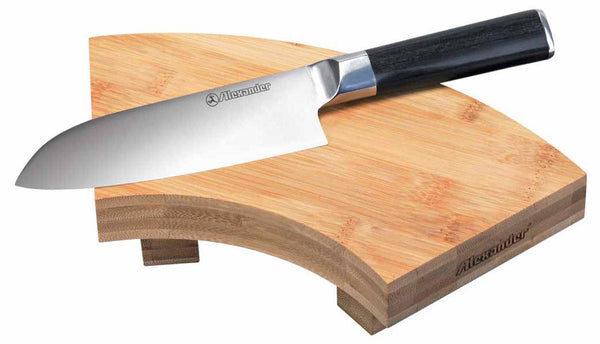 Set Sushi con Coltello Santoku e Tagliere in Bamboo Alexander sconto