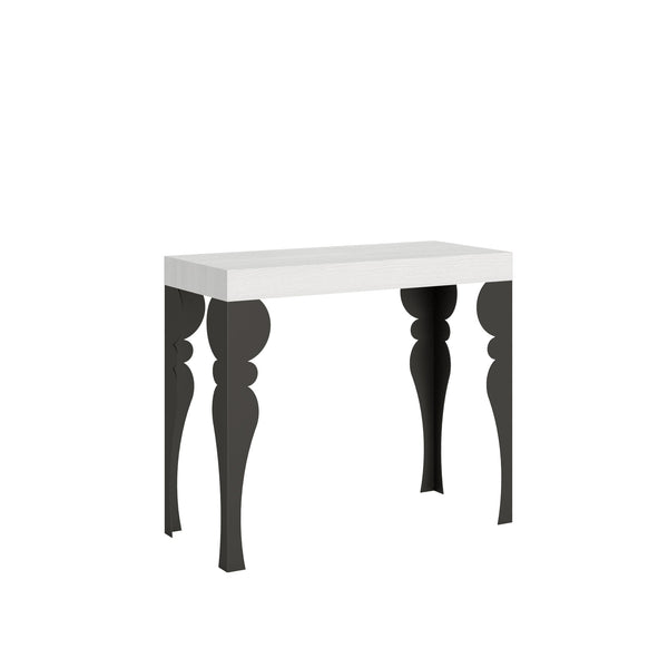 acquista Consolle Allungabile 90-300x40x77 cm in Nobilitato Bianco