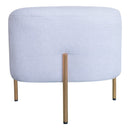 Pouf Poggiapiedi 41x41x41 cm in Tessuto Kate Grigio