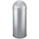 Pattumiera in Acciaio con apertura a Spinta 35 Litri
