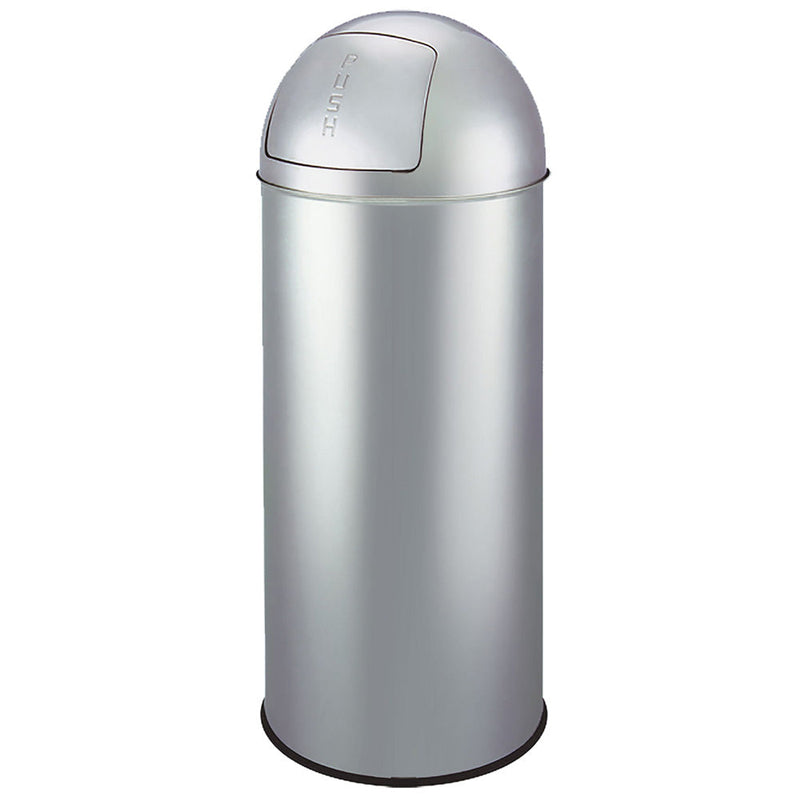 Pattumiera in Acciaio con apertura a Spinta 25 Litri