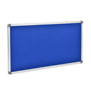 Lavagna con Fondo in Sughero e Panno Blu 150x100 cm in Alluminio Silver Seconda Scelta