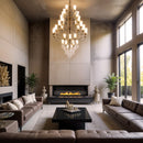 Camino a Bioetanolo da Incasso 120x15x40 cm Furore 120 Nero