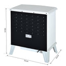 Camino Elettrico da Terra Effetto Fiamma 1800W Bianco 