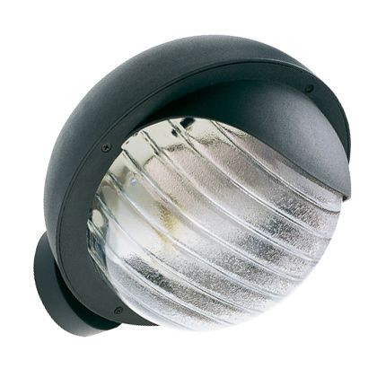 acquista Lampada Applique Tonda in Basso Colore Nero da Esterno Linea Residence Sovil