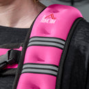 Giubbotto Zavorrato 8kg Traspirante 40x35 cm con Tasca Portaoggetti e Spallacci in tessuto Oxford Rosa      
