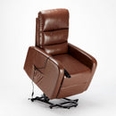 Poltrona Alzapersona Elettrica 1 Motore 71x76x116 cmin Similpelle Marrone