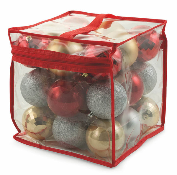 acquista Set 27 Palline Decorative Ø8 cm per Albero di Natale Soriani Rosse Oro e Silver