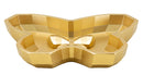 Svuotatasche Butterfly 20,5x17,5x3 cm in Resina Oro      