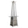 Tavolo Accessorio per Stufa a Fungo Pyramid 29,5x25 cm in Acciaio Grigio Rattan