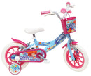 Bicicletta per Bambina 12" 2 Freni Gomme in EVA Sea Life Verde Marine e Rosa