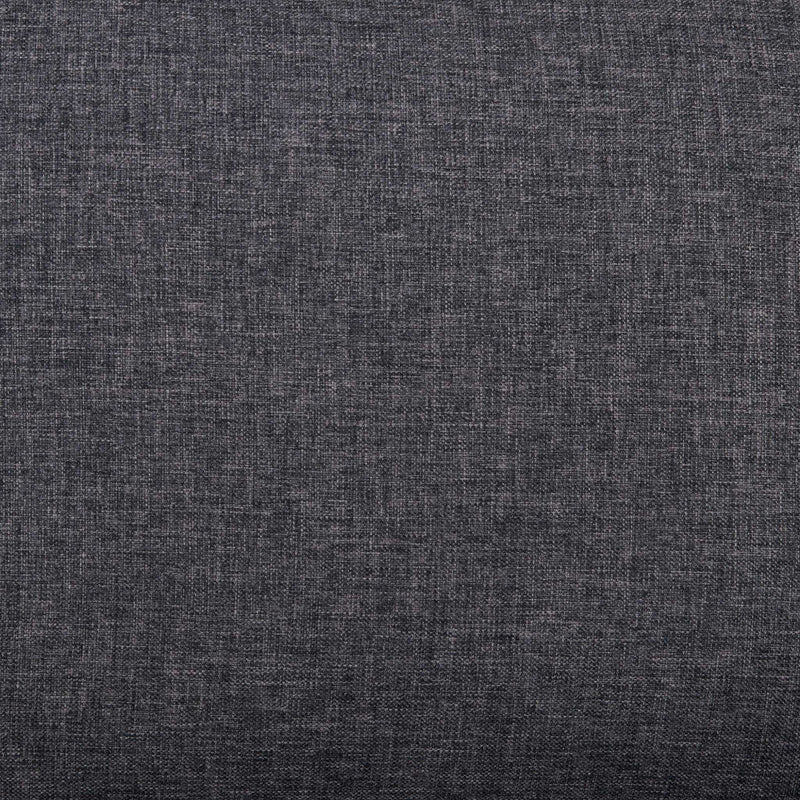 Divano 3 Posti Ramsey 180x73x82 h cm in Tessuto Grigio scuro