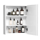 Pensile da Bagno 1 Anta Specchio con LED 60x50x15 cm  MorningLight Bianco