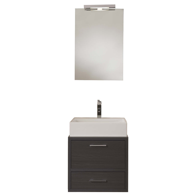 Mobile da Bagno sospeso Giava 12 Pino Grigio TFT