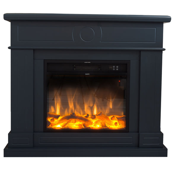 Camino Elettrico da Pavimento 109x102x21,5 cm Effetto Fiamma 1500W Sined Lipari Grigio prezzo