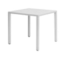 Tavolo da Giardino 70x70x75 cm Iseo in Acciaio Bianco